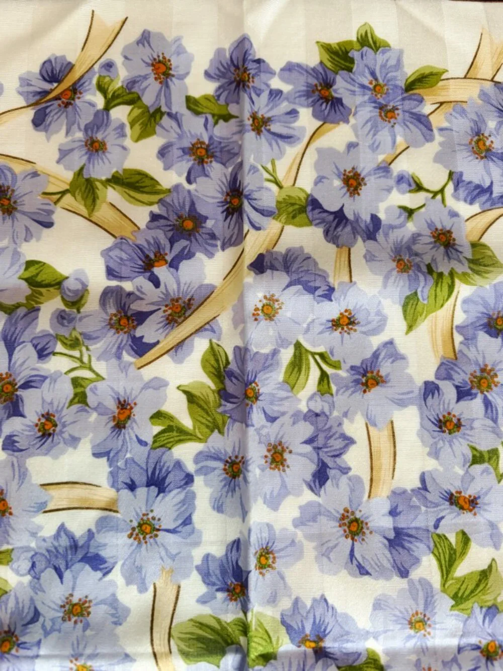 NWT Yves Saint Laurent Floral Cotton Scarf